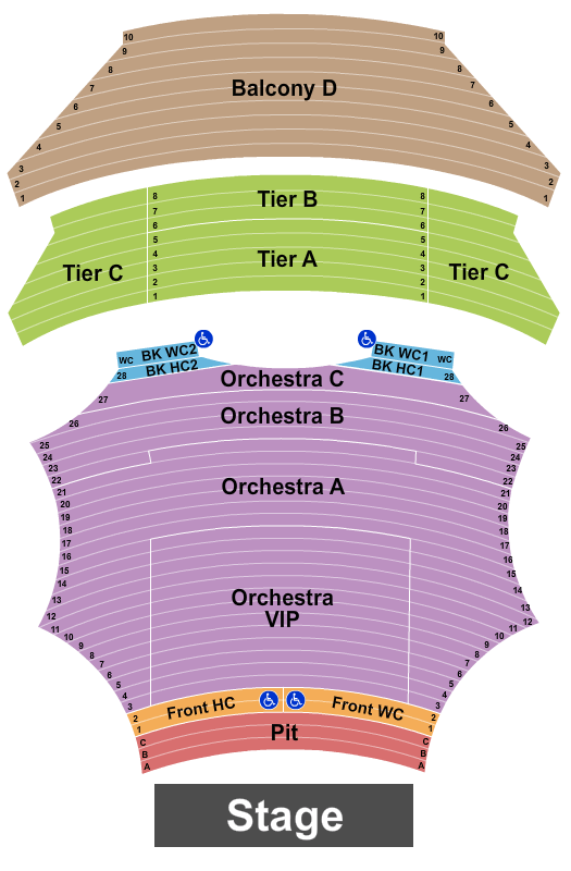 ASU Gammage Beauty and the Beast Seating Chart